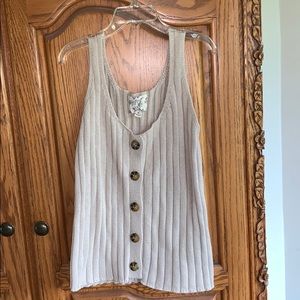 Hippie Rose Sweater Tank Top